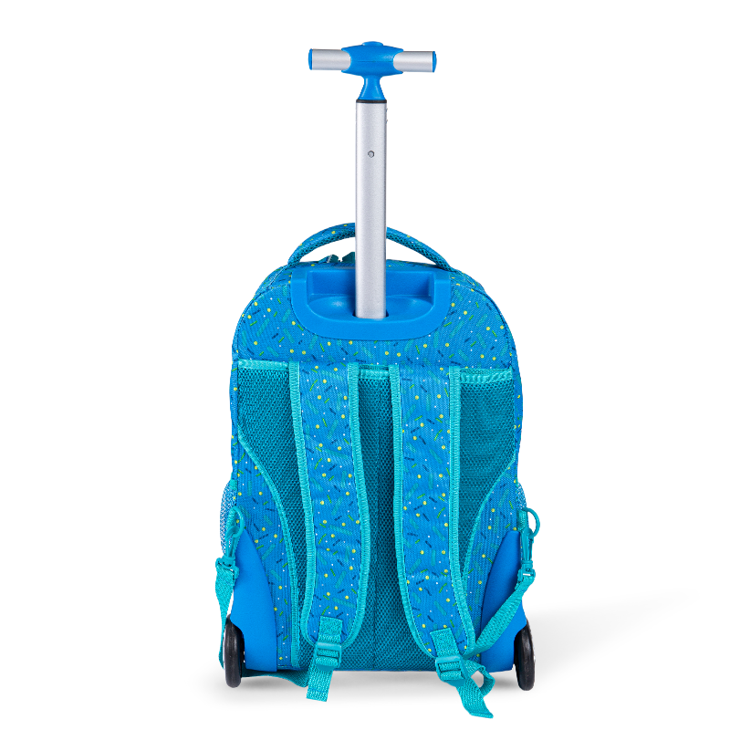 Rucsac pentru bagaje unisex-escrișoase cu protecție asupra coloanei vertebrale pentru adolescenți, rucsac rulant ușor cu cutie de prânz