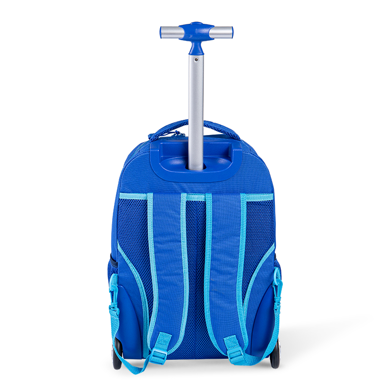 Rucsac pentru bagaje unisex-escrișoase cu protecție asupra coloanei vertebrale pentru adolescenți, rucsac rulant ușor cu cutie de prânz